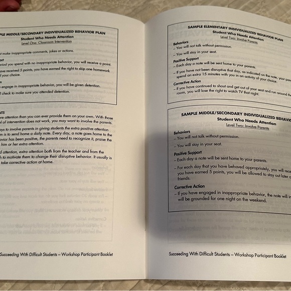 Succeeding with difficult students- workshop participant booklet- Lee Canter - Picture 6 of 7